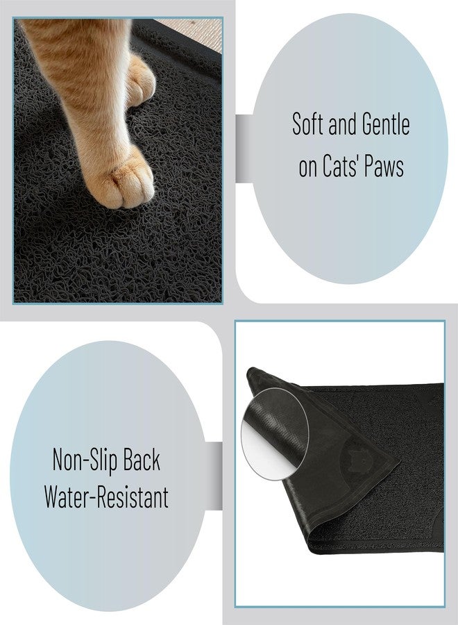 Mr. Pen- Large Cat Litter Mat, 23”x 35”, Black Cat Litter Box Mat, Cat Litter Mat Litter Trapping Mat, Cat Mats for Litter Large, Litter Mat for Litter Box, Large Litter Mat - Image 5